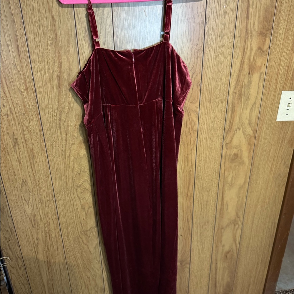 Torrid Burgundy Velvet High Low‎ Corset Dress Size 18 NWT - Picture 5 of 5